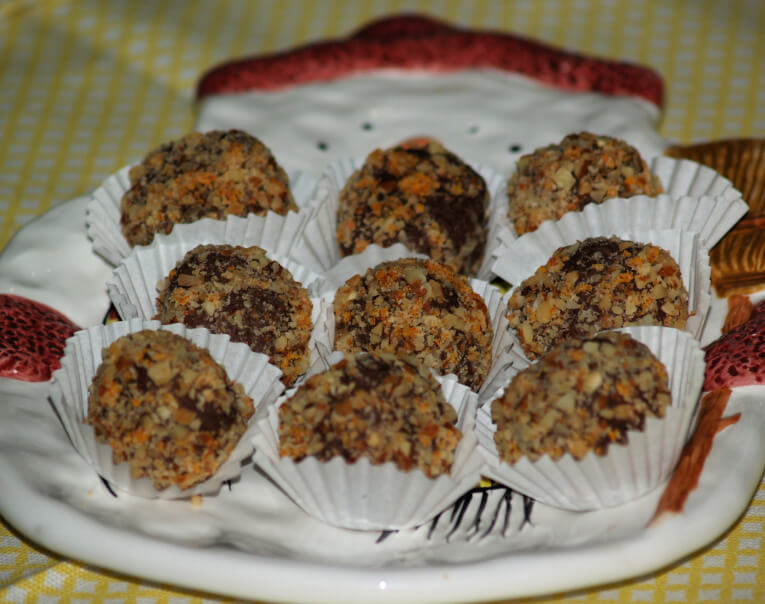 Chocolate Orange Liqueur Truffles