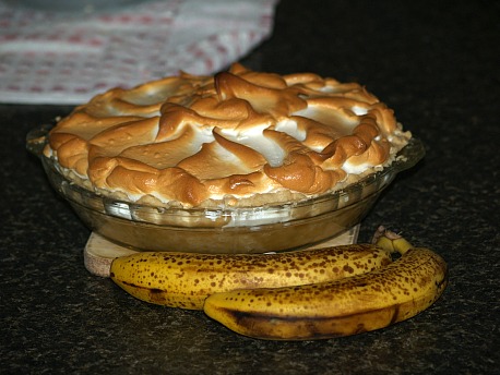 Banana Cream Pie Recipe with Meringue