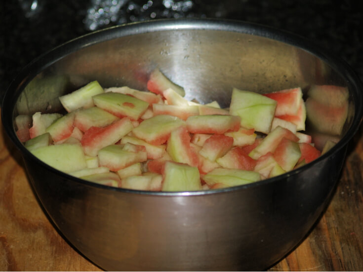 Cut Watermelon Rind