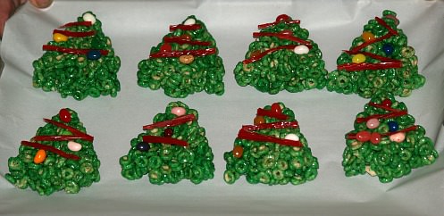 Cheerios Christmas Tree Cookies