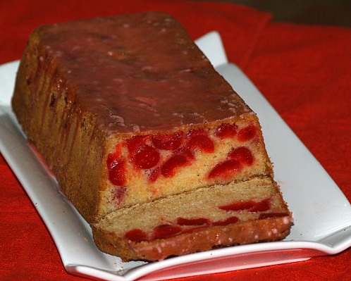 Cherry Bread Recipe with Glaze