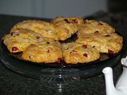 how to make cranberry scones