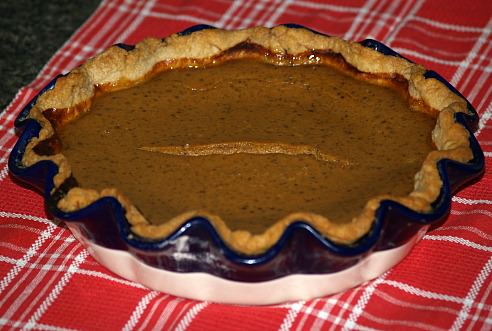 Whole Pumpkin Custard Pie Recipe