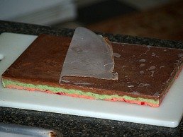 Turn Out on Cutting Board and Remove Parchment Paper