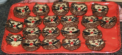 Halloween Kitty Cookies