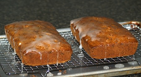 Two Lemon Zucchini Breads with a Lemon Glaze