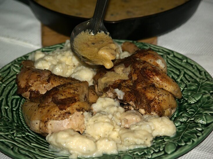 Mustard Chicken with Cream Sauce