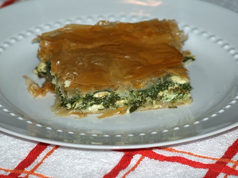 Spinach Pie Recipe or Spanakopita