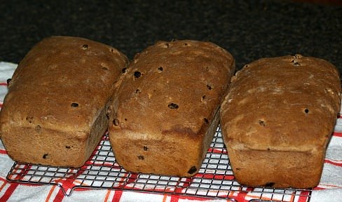 Three Loaves of Raisin Bread